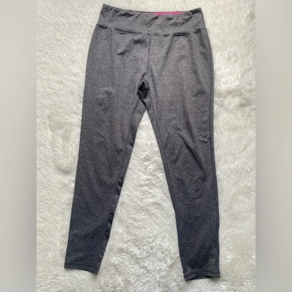 Essentials Gray Women's High-Waisted Leggings - Picture 2 of 4